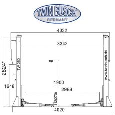 Elevator cu 2 coloane 5 tone - electromagnetic - TW250