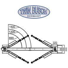 Elevator cu 2 coloane 5 tone - electromagnetic - TW250