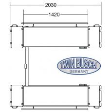 Elevator foarfeca 3 tone MOBIL - inaltime ridicare 100cm - TW S3-10E