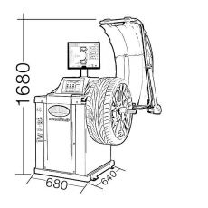 Masina de echilibrat roti profesionala cu Monitor TFT - TW F-95